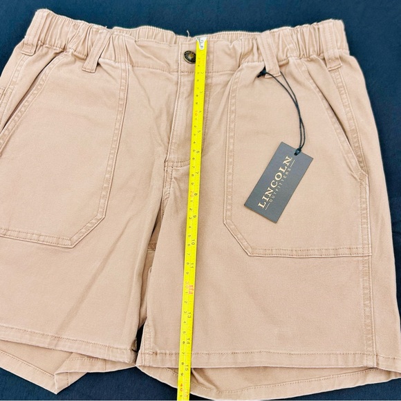 Lincoln Outfitters Women Workwear Shorts/Mid Rise/6” Inseam/Medium (8-10)/ Tan - Picture 4 of 11